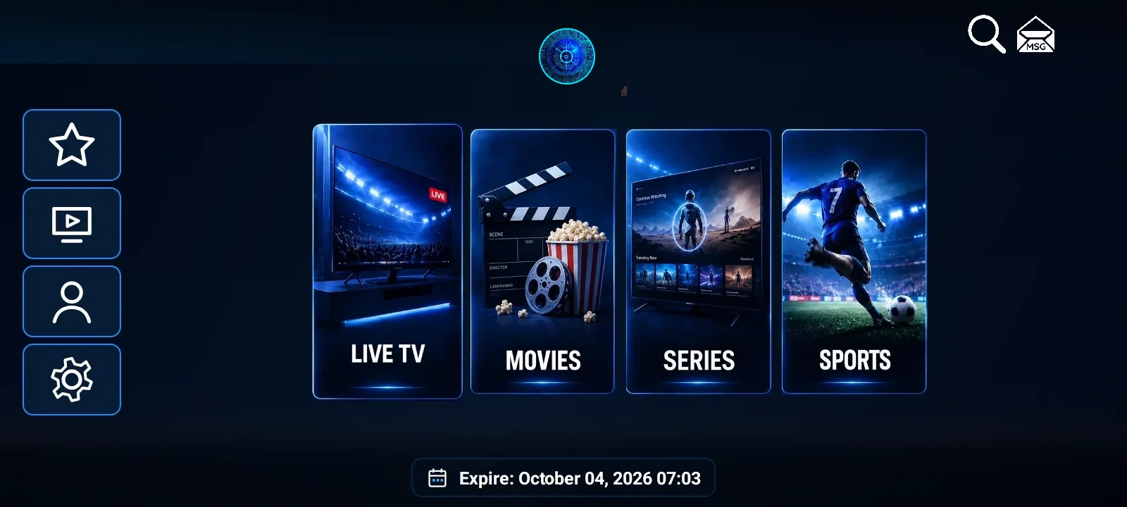 XCIPTV 2100 VPN MAC interface preview